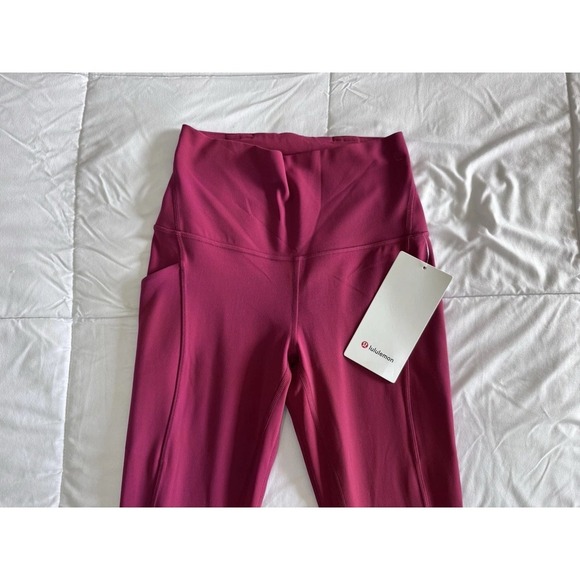 New Lululemon Align HR Pant 25" Size 4 Legging W/Pockets Smoke Magenta NWT - Picture 2 of 11
